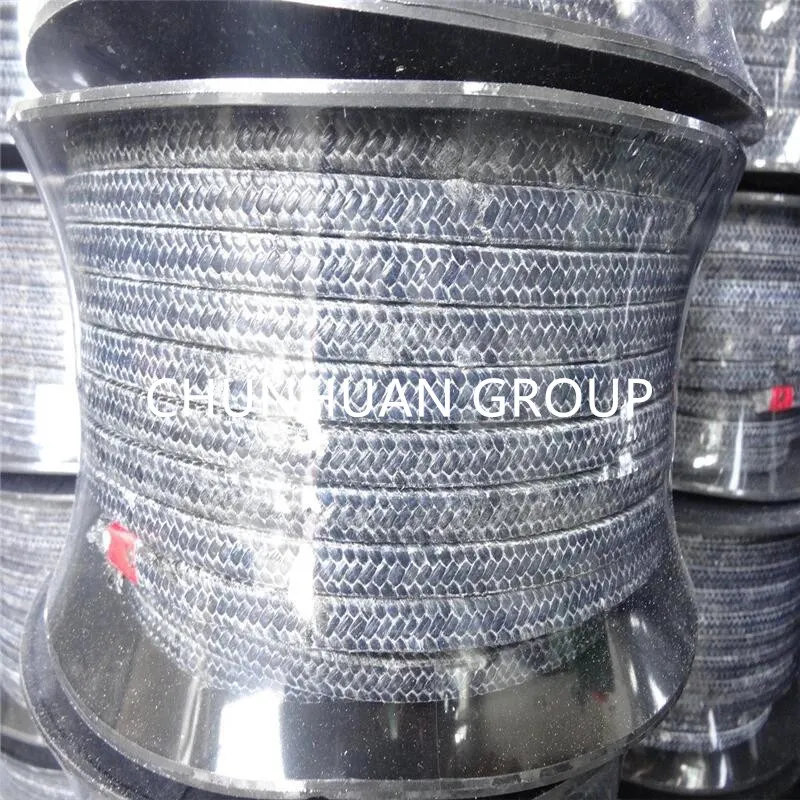 Fibra de carbono de alta calidad y tratada con empaque trenzado de PTFE