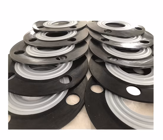 Industria electrónica y plantas químicas a prueba de aceite de larga vida útil en ANSI JIS FF Junta EPDM con PTFE